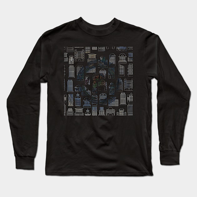 Overcast City Long Sleeve T-Shirt by fratdd